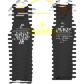 Warning I Like To Talk About BASS Tank Top - Monsterry