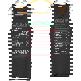 Watermelon Nutrition Facts Funny Thanksgiving Costume Gifts Tank Top - Monsterry