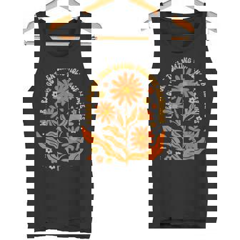 I Wear Orange Teen Dating Violence Awareness Floral Tank Top - Monsterry
