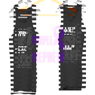 I Wear Purple For My Nephew Domestic Violence Awareness Tank Top - Monsterry