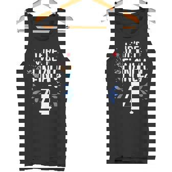 We'Re Finally 4 Party Celebrate Twins Twin Birthday Four 4Th Tank Top - Monsterry