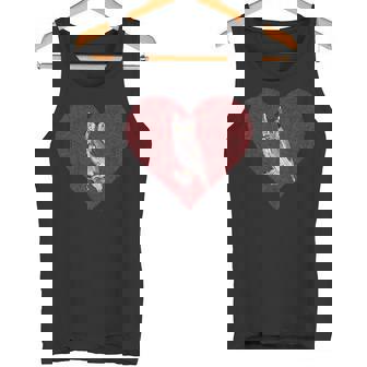 Western Screech-Owl Valentines Day Bird Love Fingerprint Tank Top - Monsterry