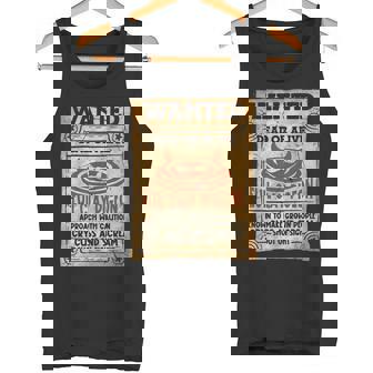 Western Trap Shooting Costume Wanted Evil Clay Pigeon Tank Top - Monsterry