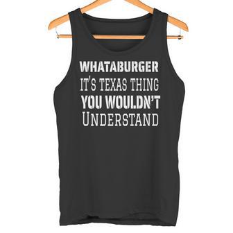 Whataburger It’s Texas Thing Proud Texas Hometown Premium Tank Top - Monsterry