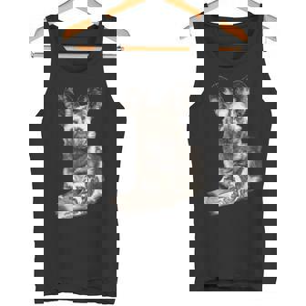 Wild Dog Making Eye Contact For Wild Dog Fans Tank Top - Monsterry
