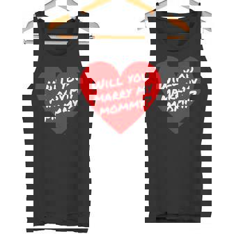 Will You Marry My Mommy Marriage Proposal Tank Top - Monsterry