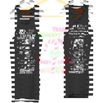 Will Trade Students For Candy Canes Teachers Christmas Tank Top - Monsterry
