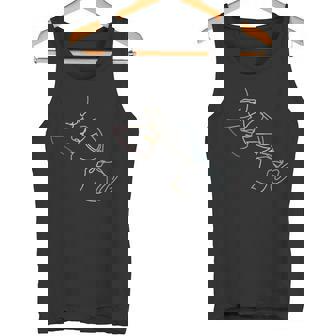 Wine Sommelier Line Art Retro Style Vintage Tank Top - Monsterry