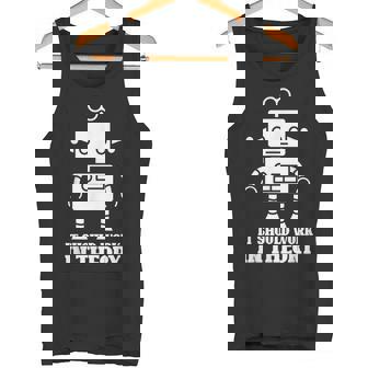 It Should Work In Theory Robotics AI Robot Engineering Tank Top - Monsterry