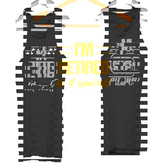 Worker Retirement Work Frei Lazy Holiday Retirement Tank Top - Monsterry