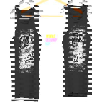 WORLD CLEANUP DAY 2018 PEOPLE FOR A CLEAN PLANET Tank Top - Monsterry