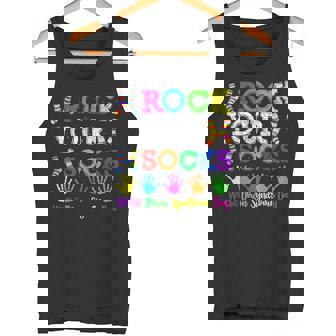 World Down Syndrome Day Rock Your Socks Awareness Support Tank Top - Monsterry