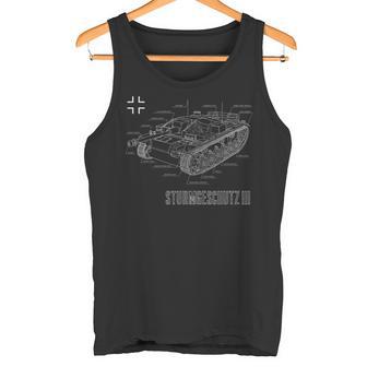 World War 2 Army German Tank Stug Iii Blue Pause Tank Top - Geschenkecke