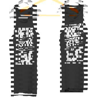 Wreck Everyone And Leave Wrestling Wrestler Tank Top - Monsterry