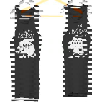 Wrestling Mama Bear T Shirt Wrestling Mom T Shirt Tank Top - Monsterry