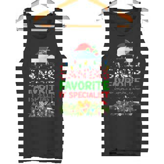 Xmas Lighting Santa's Favorite It Specialist Christmas Tank Top - Monsterry