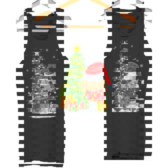 Xmas Tree Family Matching Santa Toy Poodle Christmas Tank Top Tank Top - Monsterry