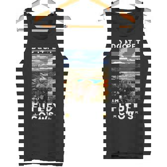Yellowstone National Park Bison Do Not Pet The Fluffy Cows Tank Top - Monsterry