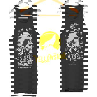 Yellowstone National Park Grey Wolf Amante Del Senderismo Y El Camping Camiseta sin mangas - Regaloses