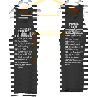 Zodiac Sign Top 10 Rules Of Gemini Graphic Tank Top - Monsterry