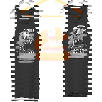 Zombie Burger Fast Food Snacks Hamburger Lover Tank Top - Monsterry