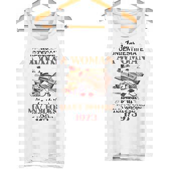 1973 A Woman Who Reads Many Books Tank Top | Mazezy
