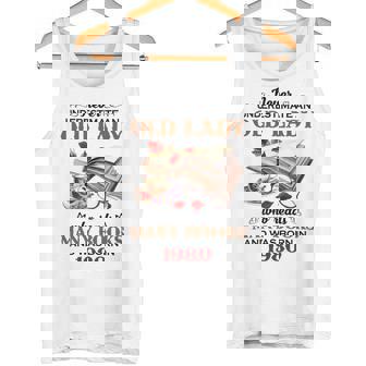 1980 An Old Lady Who Reads Many Books Tank Top | Mazezy