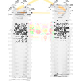1987 Farmer Christmas Coffee Tank Top | Mazezy