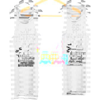 4 Year Old Birthday Stop The Traffic 4th Birthday Tank Top - Monsterry