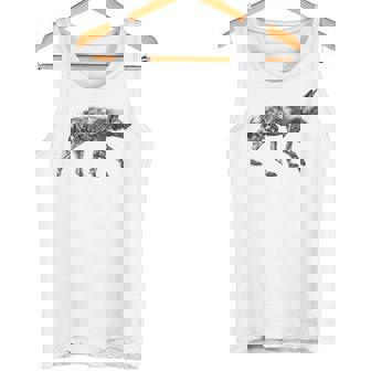 African Wild Dog Ready To Hunt Tank Top - Monsterry