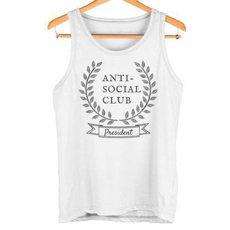 Anti Social Club President T-Shirt Tank Top - Monsterry