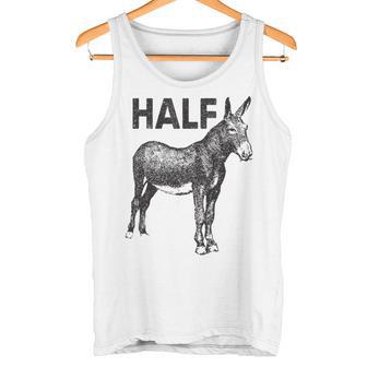 Apparel Half Ass Donkey Mule Horse Lazy Premium Tank Top - Monsterry