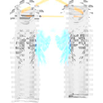 Atrás Ángel Blue Wings Camiseta sin mangas - Regaloses