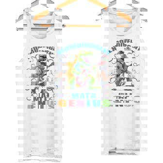 Autism Infinity TRex Neurodivergent Math Genius Tank Top - Monsterry