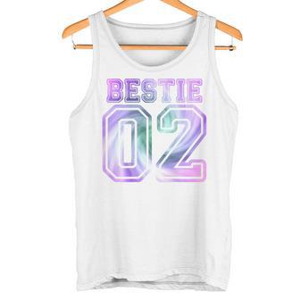 Bff 02 Best Friends Matching Bestie For 2 Tie Dye On Back Tank Top - Geschenkecke