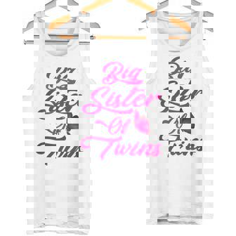 Big Sister Of Twins New Big Sister Sibling Tank Top - Monsterry