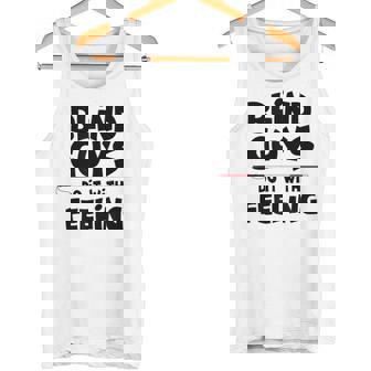 Blind Guys Do It With Feeling Low Vision Blind T-Shirt Tank Top - Monsterry