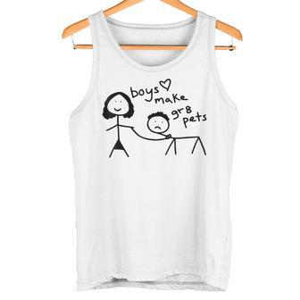 Boys Make Great Pets Blue Tank Top - Geschenkecke