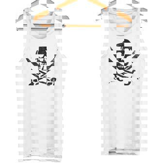 Calico Jack Sword Pirate Flag Graphic Tank Top - Monsterry