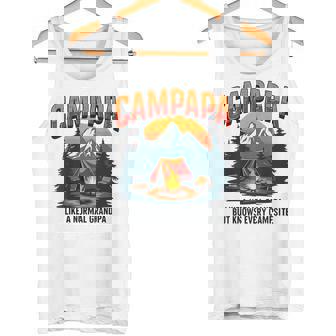 Campapa Camping Grandpa Camper Bonfire Camp Grandpapa Tank Top - Monsterry