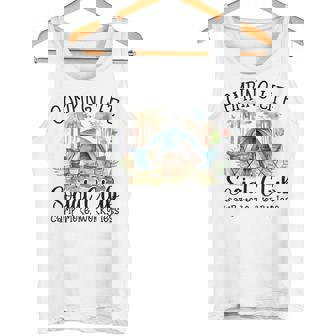 Camping Life Social Club Camp More Worry Less Family Camp Tank Top - Monsterry