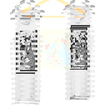 Carpenter Japanese Samurai Warrior Armor Sword Fighter Mask Tank Top - Monsterry