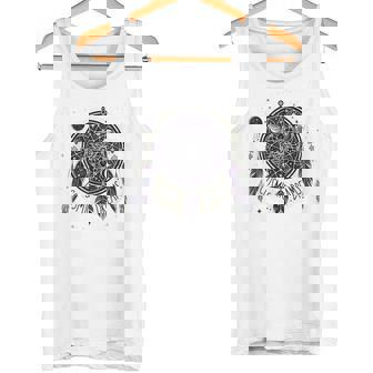 Celestial Dreams Cosmic Dream Catcher With Stars And Moons Tank Top - Monsterry