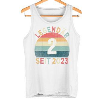 Children's 2Nd Birthday Legendary Since 2023Intage 2 Year Old Tank Top - Geschenkecke