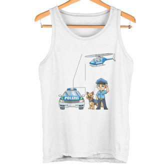 Children's 4Th Birthday Police Boy 4 Years Tank Top - Geschenkecke