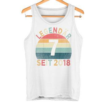 Children's 7Th Birthday Legendary Since 2018Intage 7 Years Old Tank Top - Geschenkecke