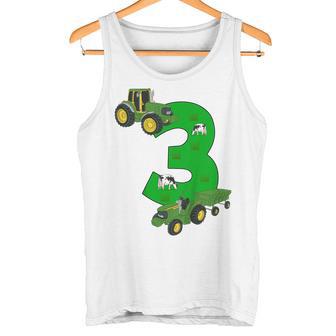 Children's Birthday 3 Years Tractor Tractor 3Rd Birthday Tank Top - Geschenkecke