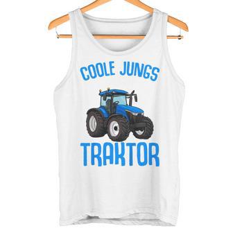 Children's Cool Boys Driving Tractor Tractor Boy Tank Top - Geschenkecke