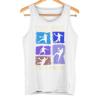 Children's Cool Boys Playing Handball Handball Player Tank Top - Geschenkecke