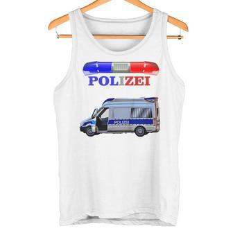 Children's Cool Police Motif With Car Tank Top - Geschenkecke